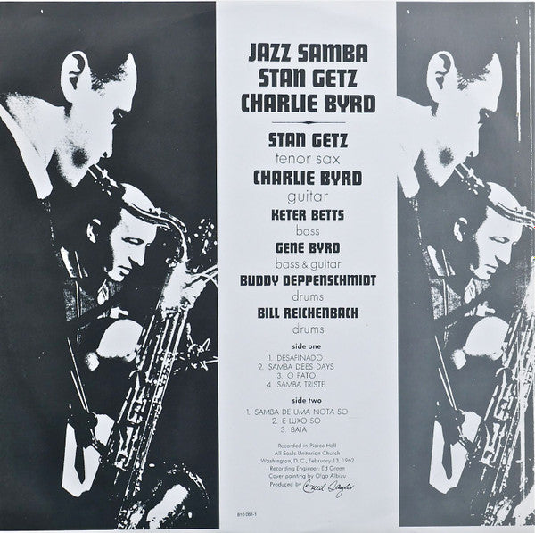 Stan Getz / Charlie Byrd ‎– Jazz Samba   ,  gatefold
