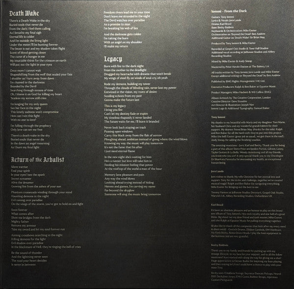 Iommi* – From The Dark  ,  2 LP, 45 RPM , Gatefold , black vinyl