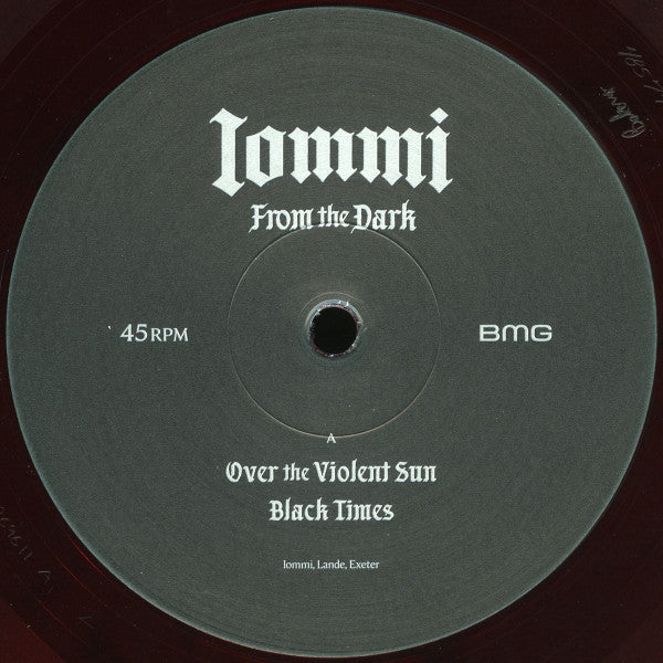 Tony Iommi – From The Dark ,    2 LP , Gatefold , 45 RPM,Limited Edition, Red & Black ['Monkey' Red & Black Marbled]