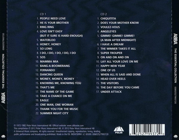 ABBA – The Essential Collection, 2xCD