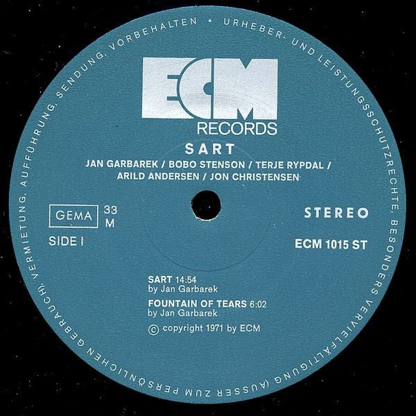 Jan Garbarek / Bobo Stenson / Terje Rypdal / Arild Andersen / Jon Christensen – Sart  ,  ECM