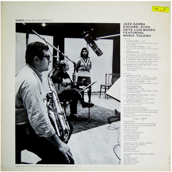 Stan Getz / Luiz Bonfá ‎– Jazz Samba Encore!