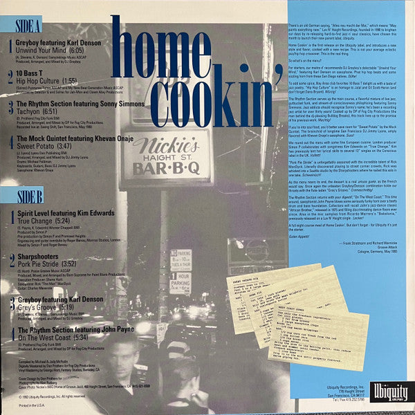 Home Cookin'   -  Modern Dancefloor Jazz