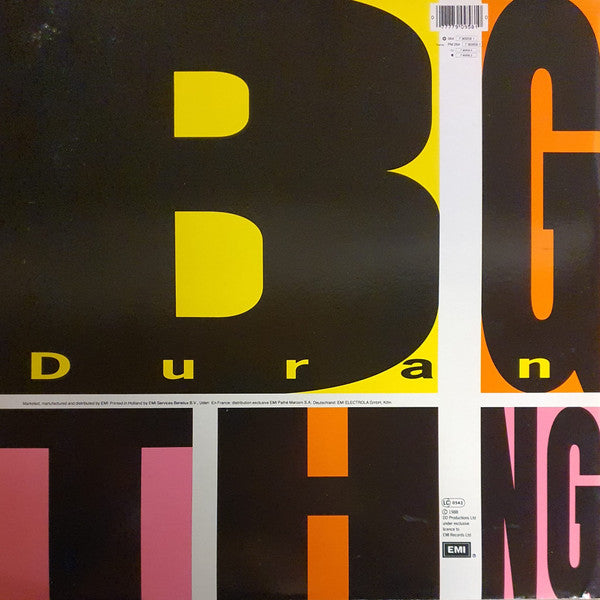 Duran Duran – Big Thing   ,   gatefold