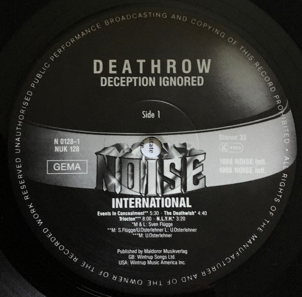 Deathrow ‎– Deception Ignored