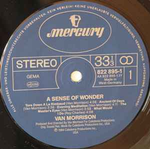 Van Morrison ‎– A Sense Of Wonder