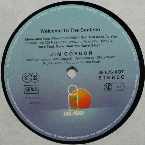 Traffic – Welcome To The Canteen