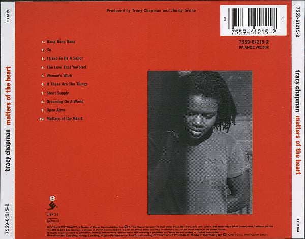 Tracy Chapman – Matters Of The Heart  ,  CD