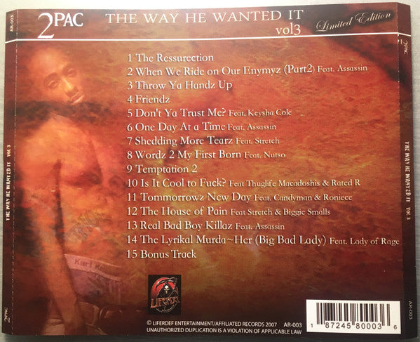 2Pac – The Way He Wanted It Vol. 3