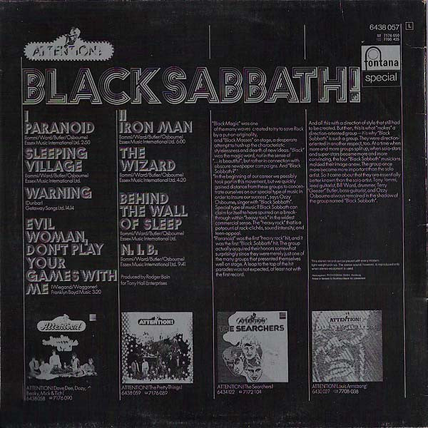 Black Sabbath – Attention! Black Sabbath!, LP, Compilation