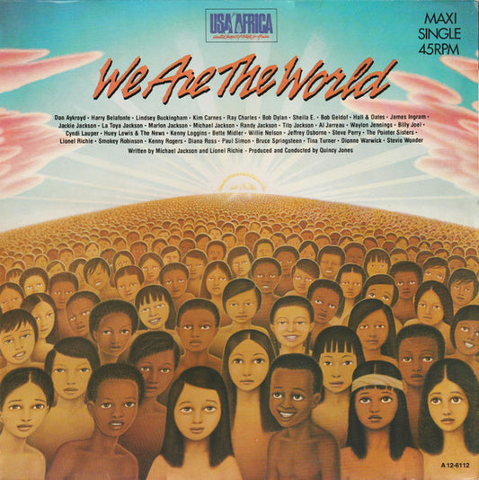 USA For Africa – We Are The World, 	 Vinyl, 12", 45 RPM, Maxi-Single, Stereo
