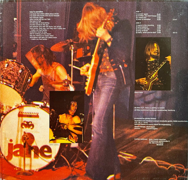 Jane ‎– III    ,   Gatefold  ,  Green Labels Without Metronome