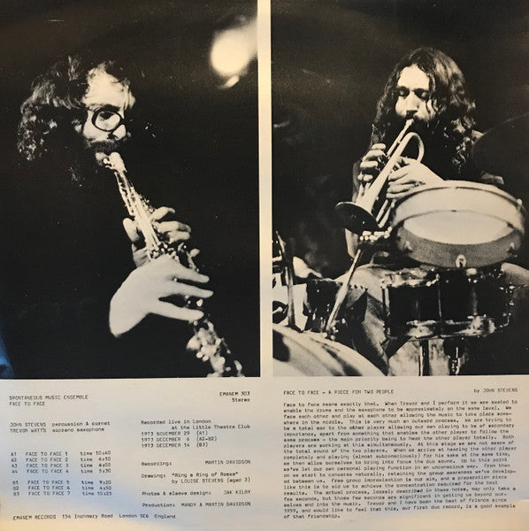 Spontaneous Music Ensemble – Face To Face