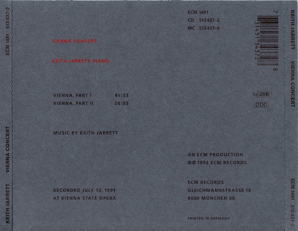 Keith Jarrett – Vienna Concert