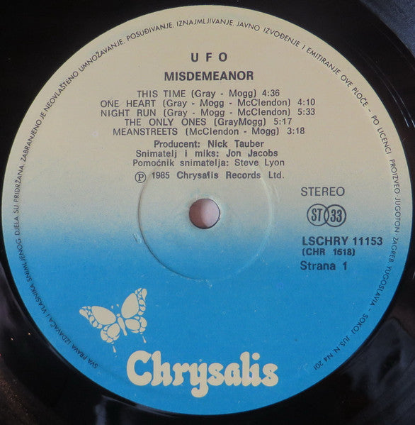 UFO  – Misdemeanor