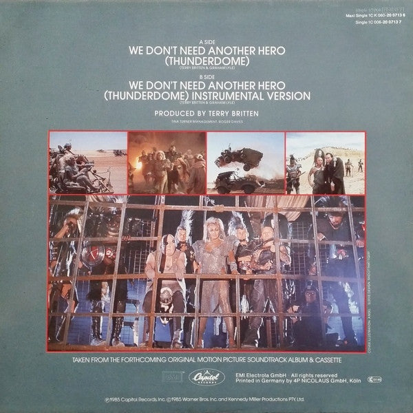 Tina Turner – We Don't Need Another Hero (Thunderdome)   ,  Maxi-Single