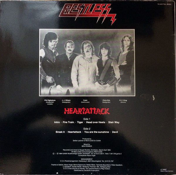 Restless  ‎– Heartattack