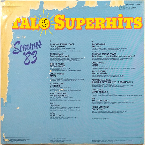 Various – Italo Superhits Sommer '83, Club Edition