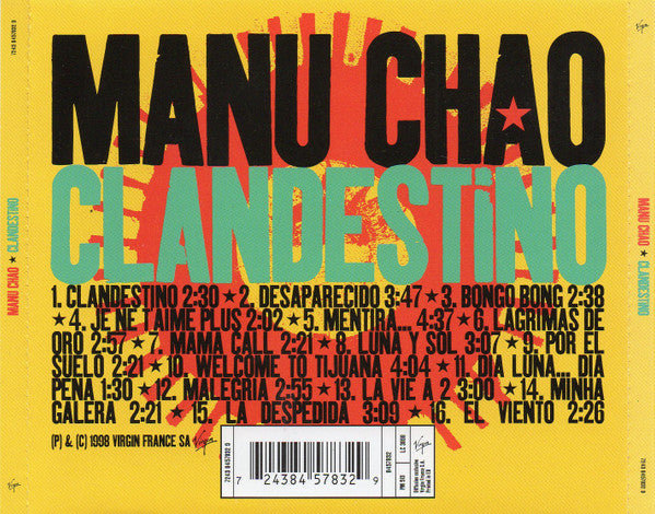 Manu Chao – Clandestino