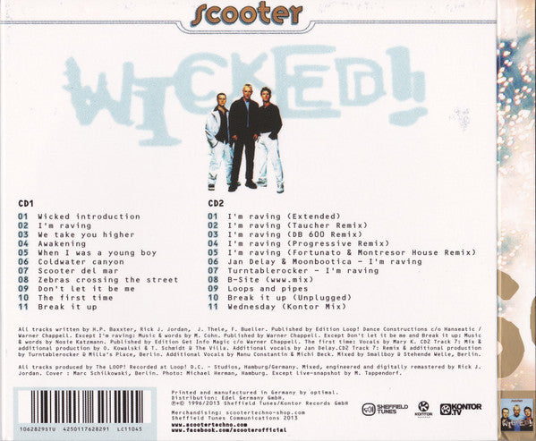 Scooter – Wicked!,  2xCD, Digipak