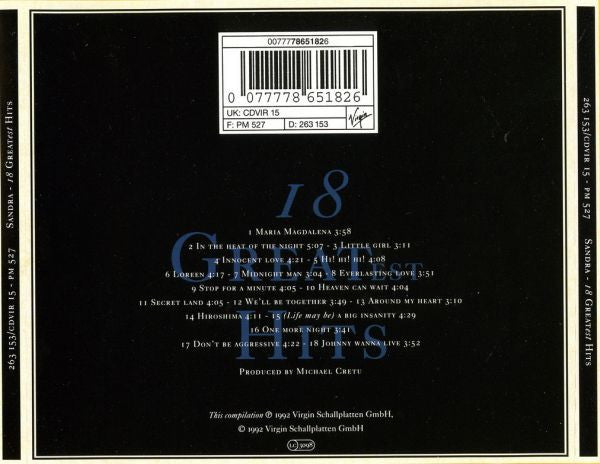 Sandra – 18 Greatest Hits