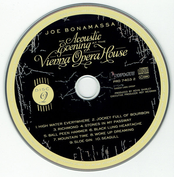 Joe Bonamassa – An Acoustic Evening At The Vienna Opera House  ,  2 CD