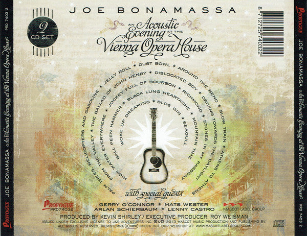Joe Bonamassa – An Acoustic Evening At The Vienna Opera House  ,  2 CD
