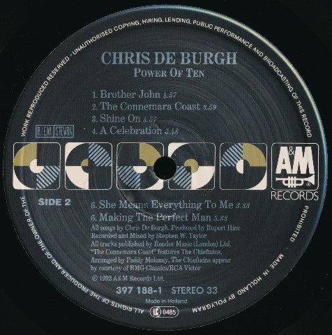 Chris de Burgh – Power Of Ten