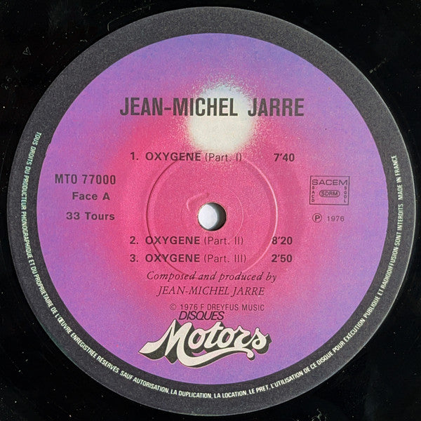 Jean Michel Jarre* ‎– Oxygene