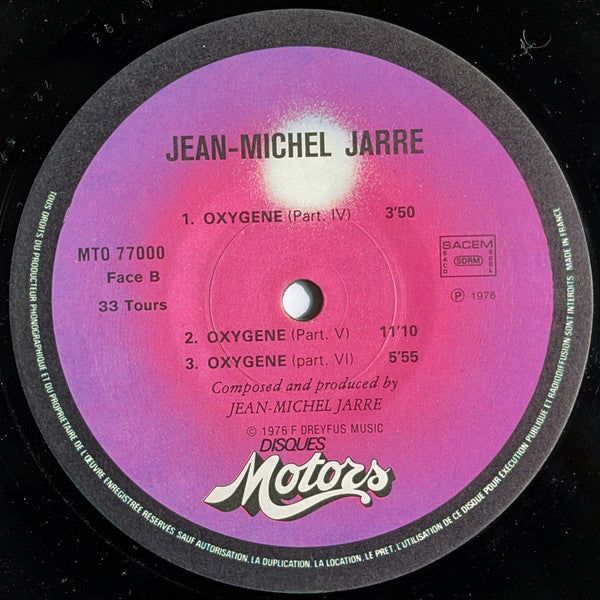 Jean Michel Jarre* ‎– Oxygene