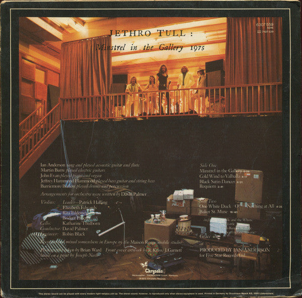 Jethro Tull ‎– Minstrel In The Gallery