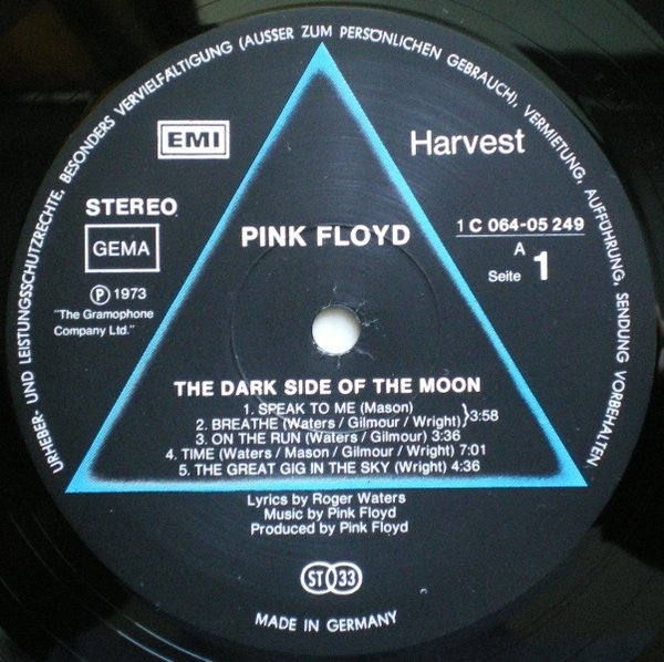 Pink Floyd – The Dark Side Of The Moon, Gatefold Sleeve incl. poster