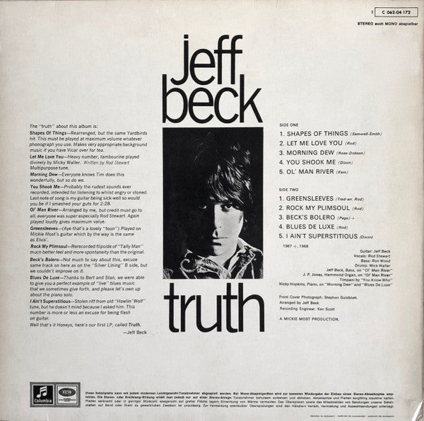 Jeff Beck ‎– Truth