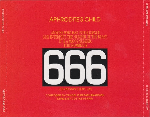 Aphrodite's Child – 666, 2xCD