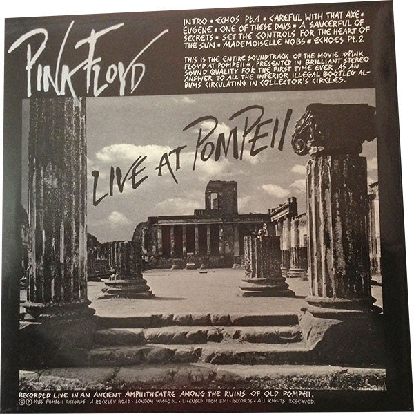Pink Floyd – Live At Pompeii  ,  2LP ,  pop - up
