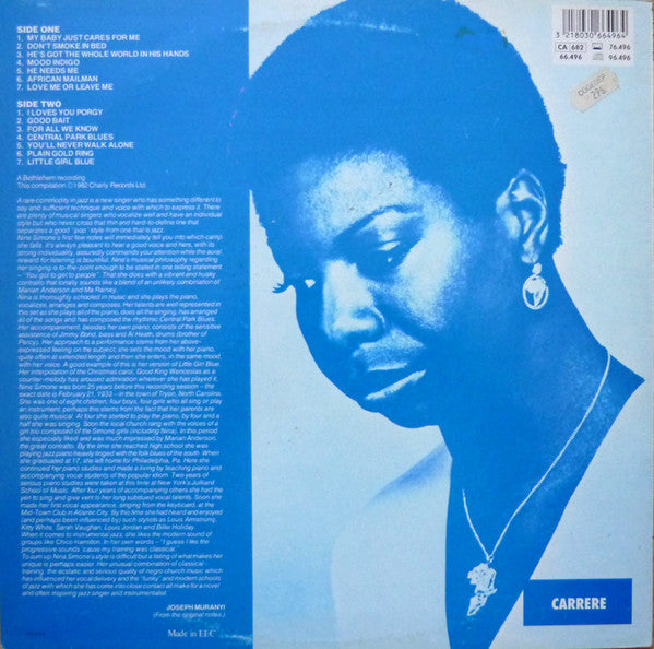 Nina Simone – My Baby Just Cares For Me