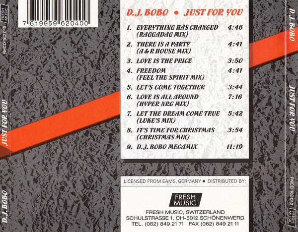 D.J. BoBo* – Just For You
