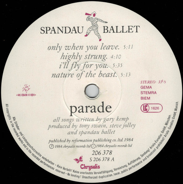 Spandau Ballet – Parade