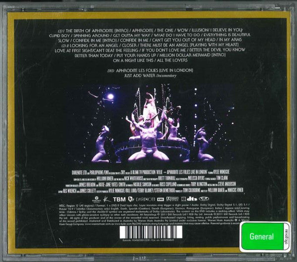 Kylie* – Aphrodite Les Folies (Live In London)   ,  2CD + DVD