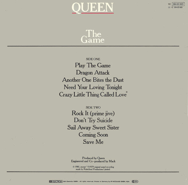 Queen ‎– The Game