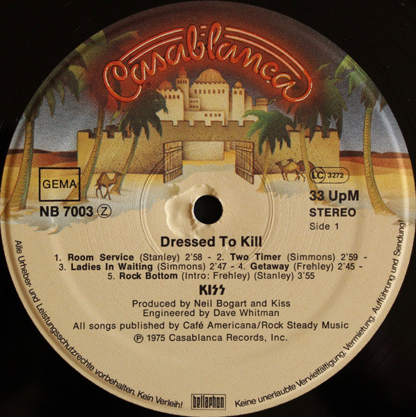 Kiss ‎– Dressed To Kill