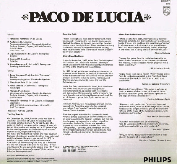 Paco De Lucia* – Paco De Lucia