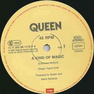 Queen ‎– A Kind Of Magic (Extended Version)   ,  45 RPM, Maxi-Single