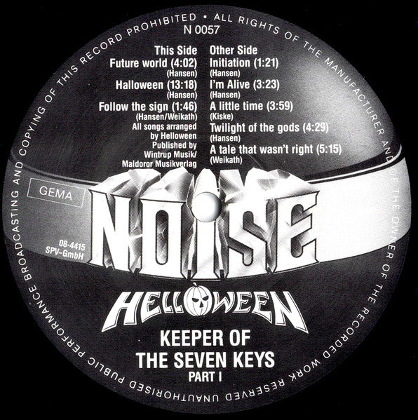 Helloween – Keeper Of The Seven Keys (Part I)   ,  gatefold