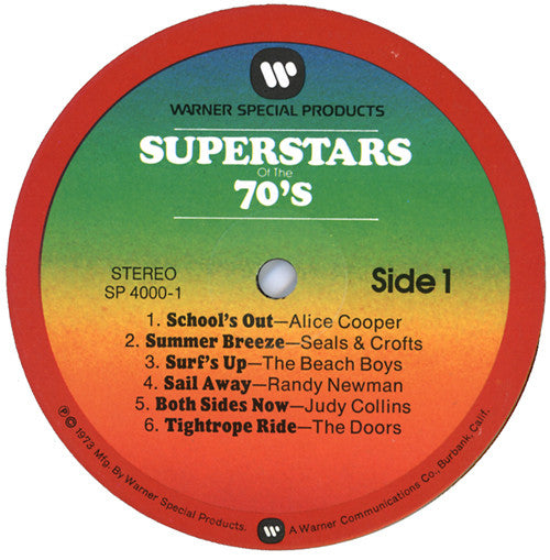 Various – Superstars Of The 70's, 4xLP, Box Set