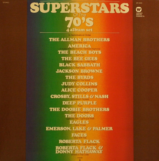 Various – Superstars Of The 70's, 4xLP, Box Set