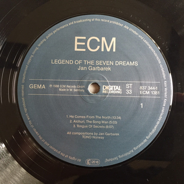 Jan Garbarek – Legend Of The Seven Dreams  ,  ECM
