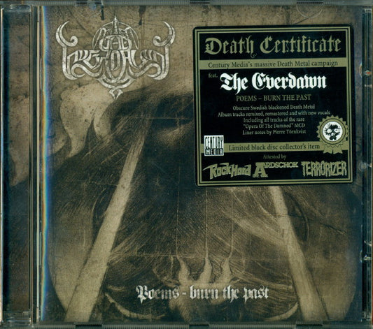 The Everdawn – Poems - Burn The Past, Limited Edition, Black Disc
