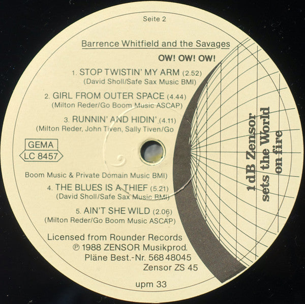 Barrence Whitfield And The Savages – Ow! Ow! Ow!