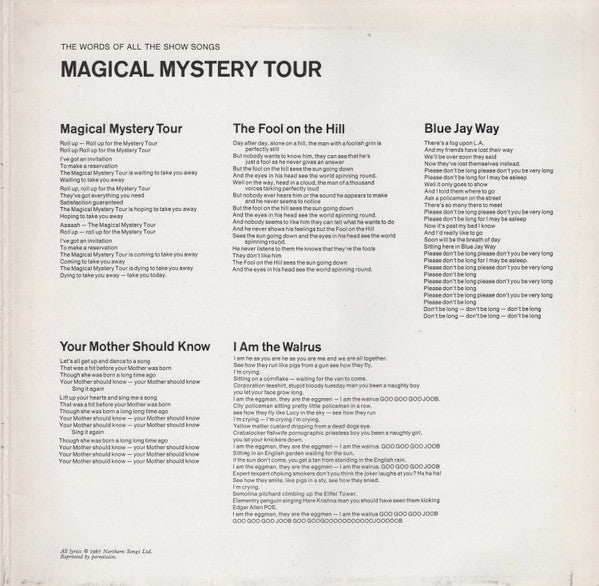 The Beatles – Magical Mystery Tour  , Gatefold + 24 page color booklet